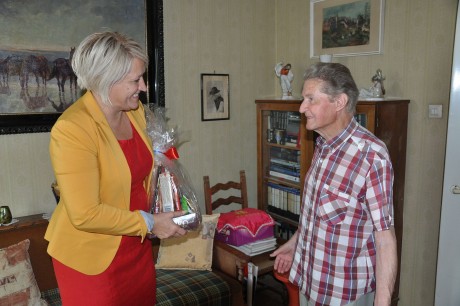 Sándor Frigyes tanító urat köszöntötték 90. születésnapja alkalmából